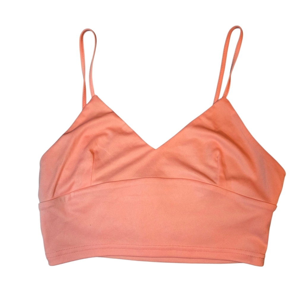 Superdown Solid Pink Crop Tank Size M